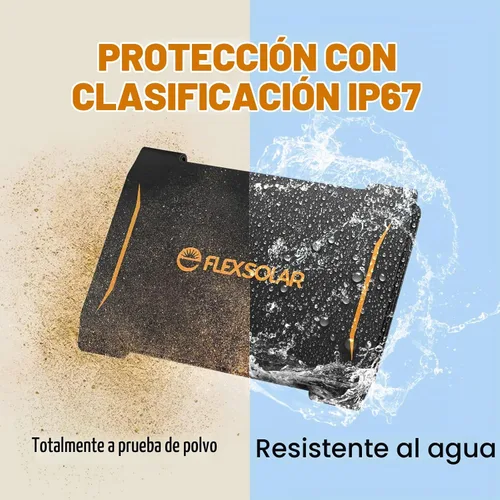 Vista 2 de Cargador de Panel Solar [Actualizado] FlexSolar 15W Pequeño Panel Solar 5V Salida USB ETFE Ligero Plegable Portátil Powerfilm Energía IP67