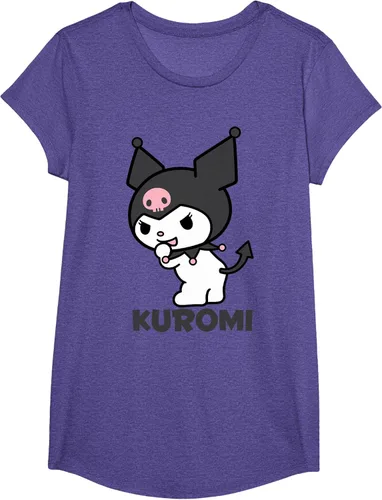 Vista 14 de Sanrio Kuromi - Camiseta con logotipo en la parte trasera Gris Oscuro