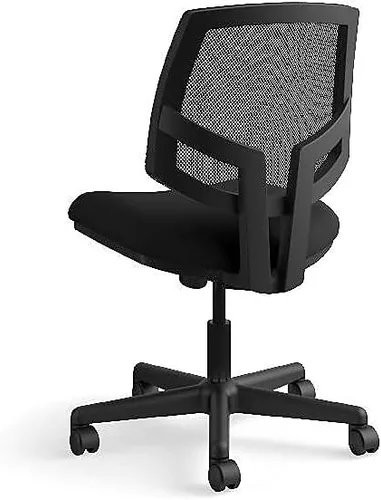Vista 7 de HON Volt H5713 - Silla tapizada para computadora con respaldo de malla, para escritorio de oficina, color negro