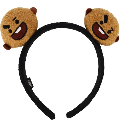 Vista 28 de Concept One BT21 LINE FRIENDS - Diadema bordada de felpa 3D para mujer, Chimmy