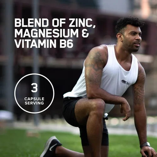 Vista 4 de Optimum Nutrition Suplemento de recuperación muscular y resistencia para hombres y mujeres, suplemento de zinc y magnesio, 90