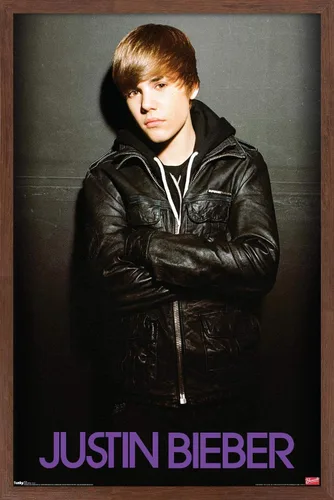 Vista 11 de Trends International Justin Bieber - Póster de pared de amor, 14.725 x 22.375 pulgadas, versión enmarcada de madera de granero