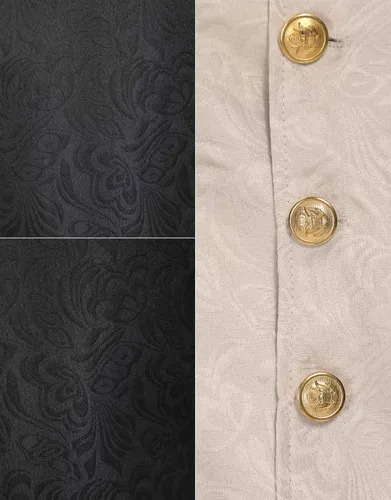 Vista 6 de Abrigo steampunk medieval para hombre, chaqueta bordada victoriana, abrigo renacentista, disfraz de Halloween
