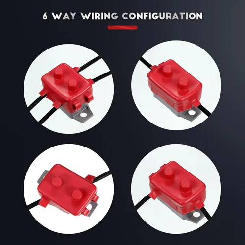 Vista 7 de 4 Piezas de Interruptor de Circuito de Reinicio Automático DC 12V - 24V con Perno de Tornillo de Cubierta para Automotriz y Más (20 Amperios)