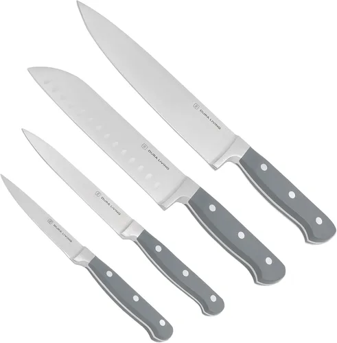 Vista 19 de DURA LIVING Juego de 2 cuchillos de cocina de alta calidad, cuchillo utilitario ultraafilado de 5 pulgadas y cuchillo de pelar de 3.5 pulgadas