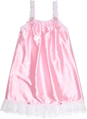 Vista 6 de Satini Lencería Satén Sissy Babydoll Volantes Volantes Encaje Slip Ropa De Dormir