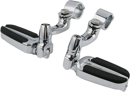 Vista 48 de TCT-MOTORPARTS Soportes de clavijas de pie de barra de carretera negro para Harley Touring 22/25/32/1.378 in