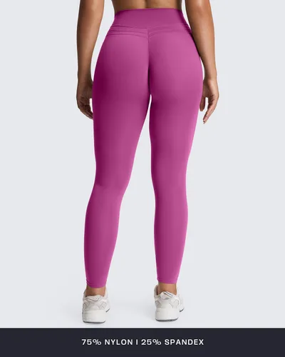 Vista 6 de Aoxjox Pantalones de yoga Luna para mujer de 26" Cattleya Púrpura