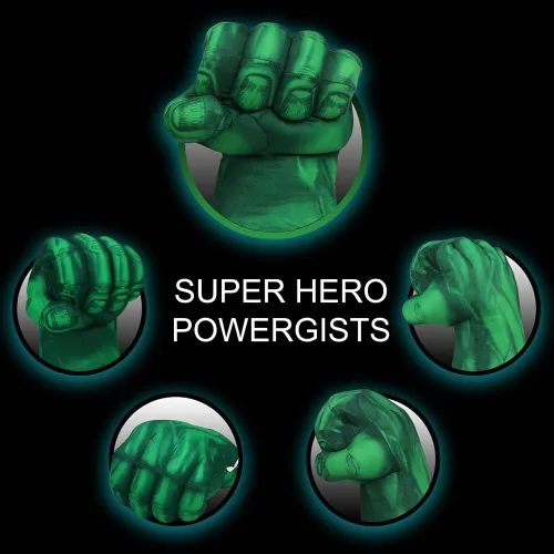 Vista 6 de andylu Guantes de manos de superhéroe, peluche suave de héroe de boxeo para niños, accesorios de disfraz de superhéroe de felpa para manos