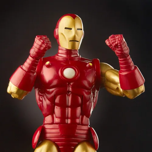 Vista 2 de Marvel Serie de leyendas del 80 aniversario de los cómics, 6 pulgadas, a escala vintage inspirada en el cómic Iron Man