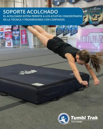 Vista 6 de Tumbl Trak Almohada de suelo suave con funda de mezclilla