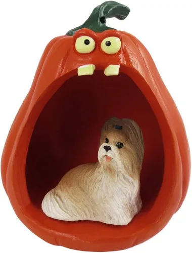 Vista 173 de Conversation Concepts Figura de Corgi galés de Halloween y calabaza Welsh Corgi Pembroke