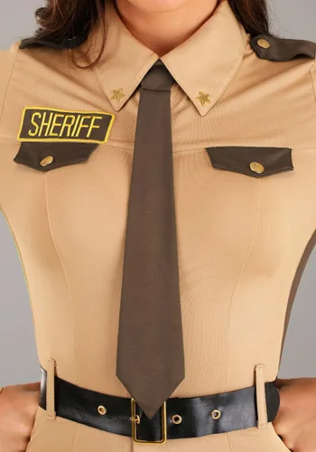Vista 3 de Disfraz Sexy de Sheriff para Mujer Multicolor