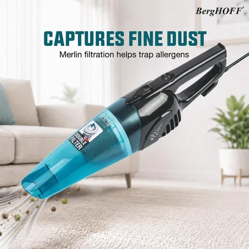 Vista 7 de BergHOFF Merlin - Aspiradora con cable todo en uno, desmontable de mano Azul