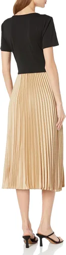 Vista 2 de Karl Lagerfeld Paris Vestido plisado recortado para mujer