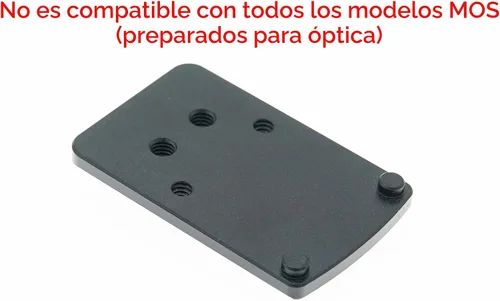 Vista 4 de DPP Titanium Montura de riel de mira trasera compatible con Glock Trijicon RMR/SRO y Holosun 407C/507C/508T (aluminio)