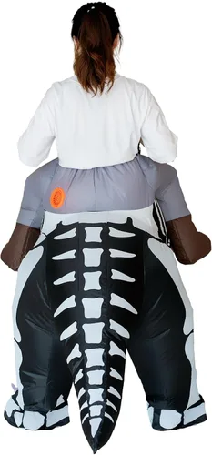 Vista 7 de aisacsop Disfraz inflable de Papá Noel, disfraz de Halloween y Navidad para adultos