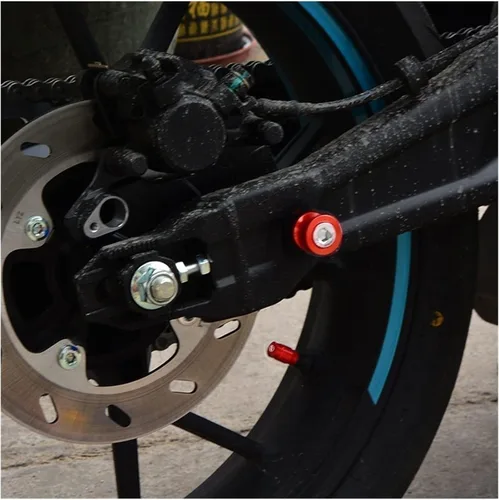Vista 3 de Tornillos de soporte de brazo oscilante trasero con motor para Suzuki DL650 V-Strom 2004-2013 2012 2011 DL 650 V Strom M8 deslizadores de marco Negro