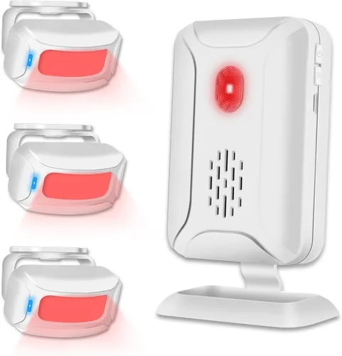Vista 10 de Timbre con sensor de movimiento Greencycle para negocios con voz personalizada, sensor de movimiento por infrarrojos con generador de ruido