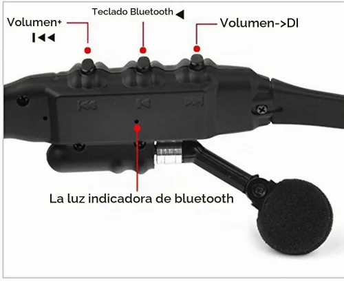 Vista 6 de LEADEN Lentes polarizadas Bluetooth MP3 inalámbricas con lentes de sol musicales V4.1 Auriculares estéreo manos libres para iPhone, Samsung
