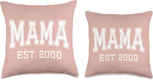 Vista 3 de Mama Est 2000 Custom Mom Personalized Mothers Day Customized Throw Pillow