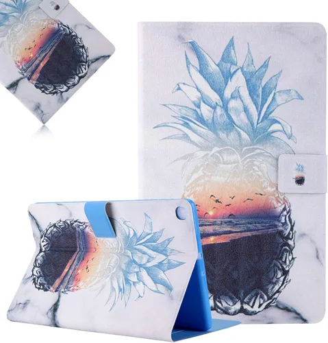 Vista 12 de LCHDA Funda para Samsung Galaxy Tab A8 10.5 2021 (SM-X200 / SM-X205), soporte delgado con tapa para folio, cubierta pintada inteligente, piel