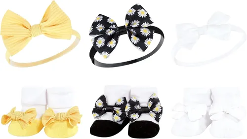 Vista 15 de Hudson Baby Conjunto de regalo de diadema y calcetines para niña Puntos rosados