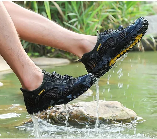 Vista 5 de YING LAN Zapatos de agua de secado rápido antideslizantes para playa, natación, deportes acuáticos, buceo, vela, kayak, pesca, descalzo, piscina