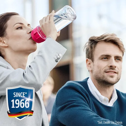 Vista 8 de BRITA Fill and Go Vital - Botella de filtro de agua, color rosa, paquete de 1