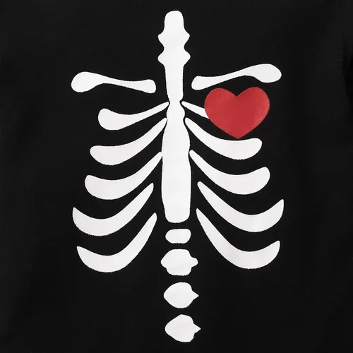 Vista 3 de ROMPERINBOX baby-girls Halloween-black Skeleton