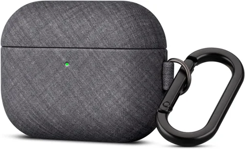 Vista 7 de Haobobro Funda de piel para AirPods Pro 3, piel seleccionada respetuosa con la piel, con textura de fibra de carbono, hecha a mano, funda rígida