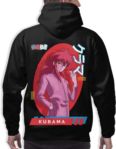 Vista 2 de Anime Yu Yu Hakusho Kurama Hoodie Unisex 3d Printed Sweatshirt Classics Pullover Winter Hoodies