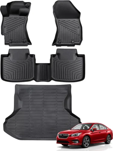 Vista 41 de Alfombrillas para suelo de Dodge Durango 2016-2025 2026 de 6 asientos, protector de carga para todo tipo de clima, TPE resistente, impermeable