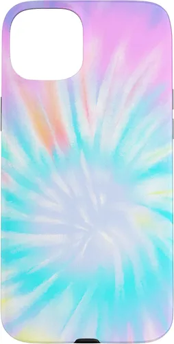 Vista 9 de iPhone 16 Tie Dye Colorful Rainbow Swirl Abstract Design Case