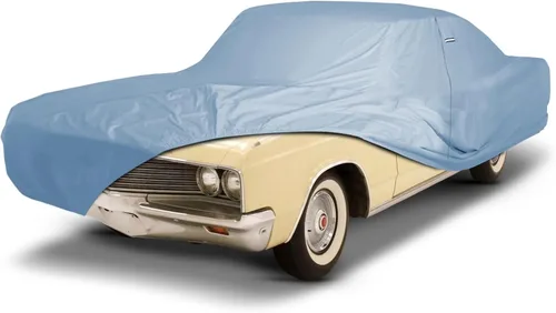 Vista 72 de iCarCover Funda de automóvil personalizada Premium para Chrysler Imperial 1957-1975, resistente, impermeable, para todo tipo de clima, lluvia Negro