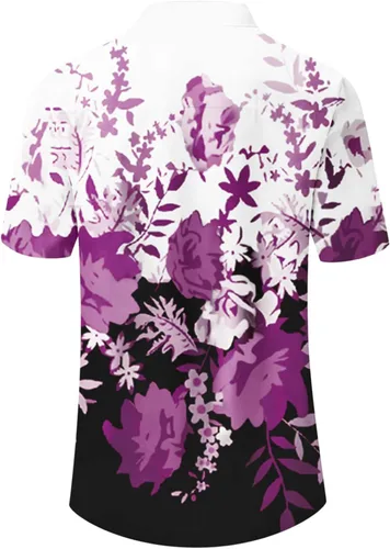 Vista 5 de Y2k Spring Cut Out Short Sleeve T-Shirt for Women Party Floral Button Tshirts Comfort Lapel Tunics