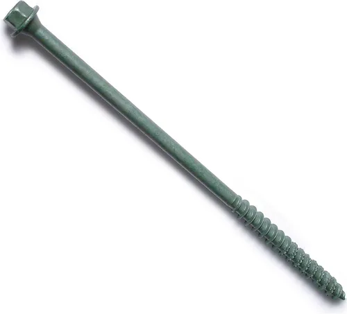 Vista 4 de Hard-to-Find Fastener 014973456009 Tornillos de madera de cabeza hexagonal, 1/4 x 4, pieza-8
