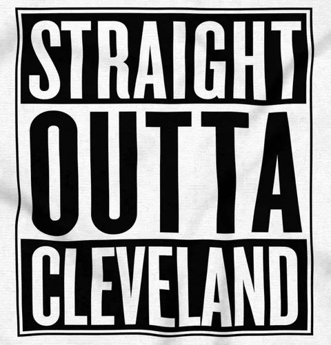 Vista 8 de Clásico Teaze Straight Outta Cleveland Ohio Souvenir Womens Mens Crew Sudadera