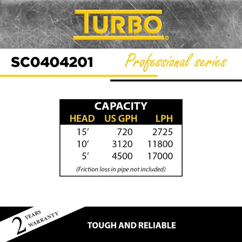 Vista 5 de Turbo Bomba sumergible de aguas residuales de hierro fundido 1/2HP con interruptor vertical
