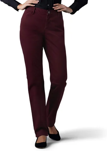 Vista 9 de LEE - Pantalones rectos de ajuste holgado para mujer, para todo el día Castaño (Roasted Chestnut)