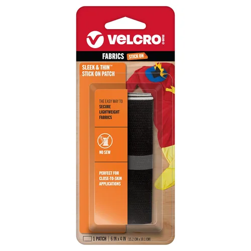 Vista 12 de VELCRO Brand Elegante y delgada para telas Cinta de 3 pies x 3/4 pulgadas, Negro Suave en la piel, ultraligera con Tecnología Sewing Lane