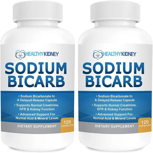 Vista 10 de Tabletas de bicarbonato de sodio de 650 mg, liberación retardada para la función renal normal, tabletas de bicarbonato de sodio, pastillas de sodio