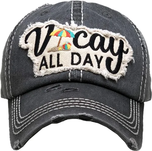 Vista 4 de Funky Junque - Gorra de béisbol para mujer, estilo vintage, con parche bordado, aspecto gastado, sin estructura