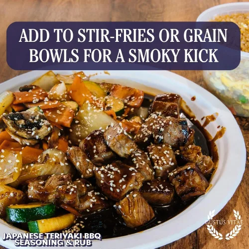 Vista 7 de Condimento y frote japonés para barbacoa Teriyaki Mezcla de especias totalmente naturales Lote pequeño, hecho a mano Mezcla de especias