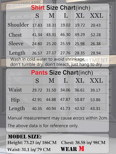 Vista 6 de Babioboa Men's Long Tracksuit Basic T Shirt & Sweatpants set 2 Pockets Regular Two Piece Casual Daily Duty-off