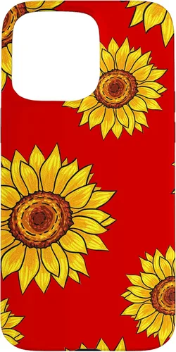 Vista 31 de Patrón de girasol en rojo vintage floral flor mujeres regalo caso para iPhone 17