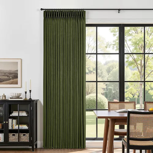 Vista 30 de Cortinas de lino plisadas Blanco crema