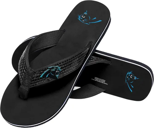 Vista 30 de FOCO Womens NFL Team Logo Sequin Strap Sandals Flip Flops
