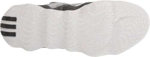 Vista 4 de adidas Exhibit B Mid Tenis de baloncesto para mujer, Core WhiteGold MetallicCloud White