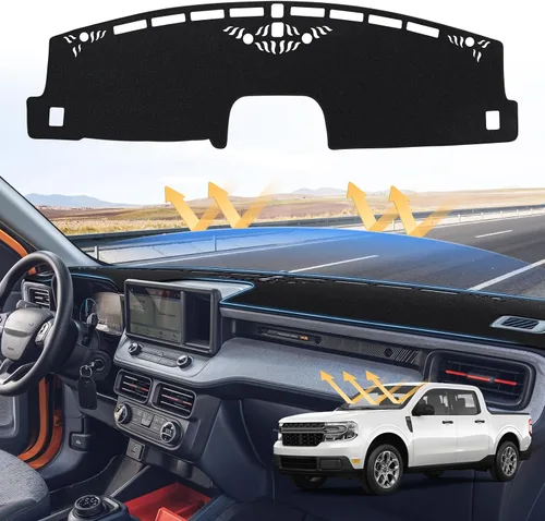 Vista 41 de Sunsdrew - Cubierta de salpicadero para Dodge Ram 1500 2500 3500 2010-2018